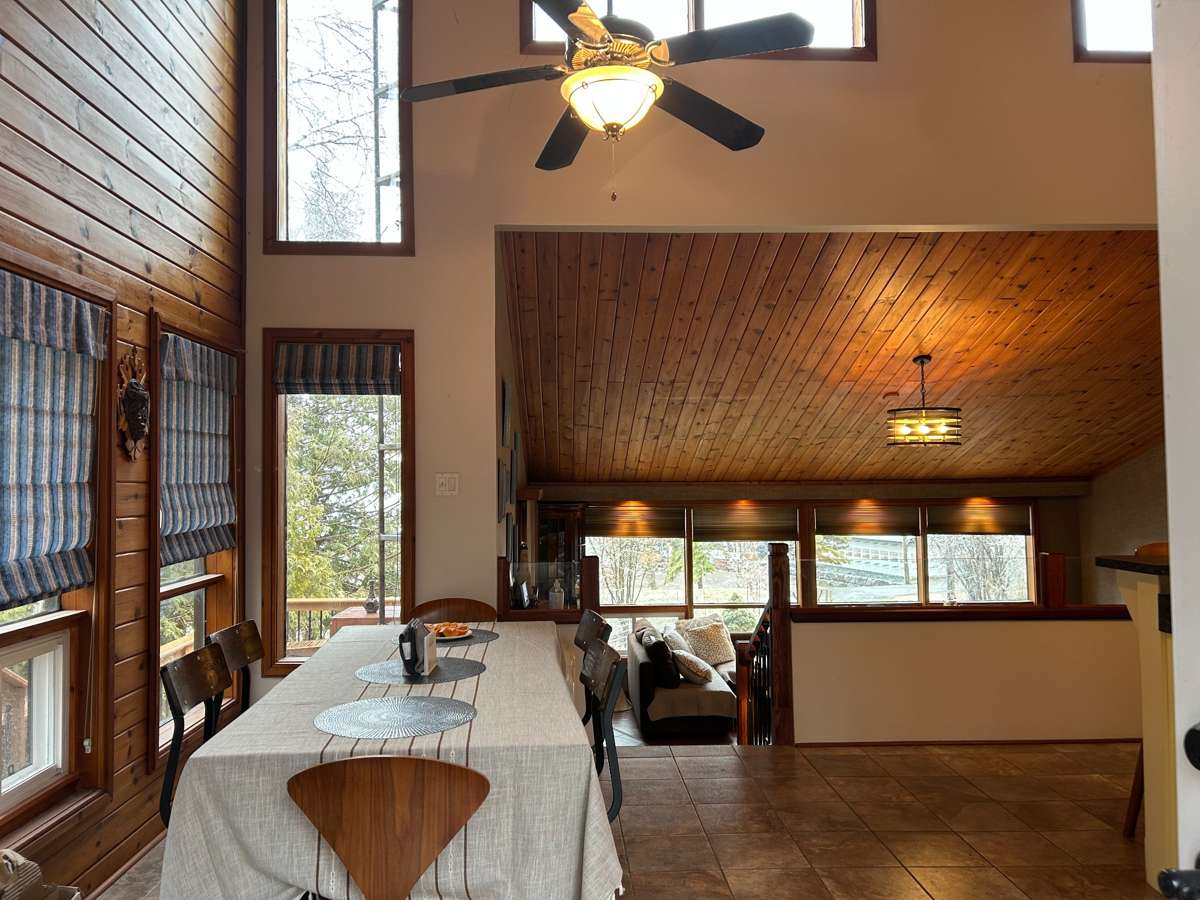 Dining and living areas